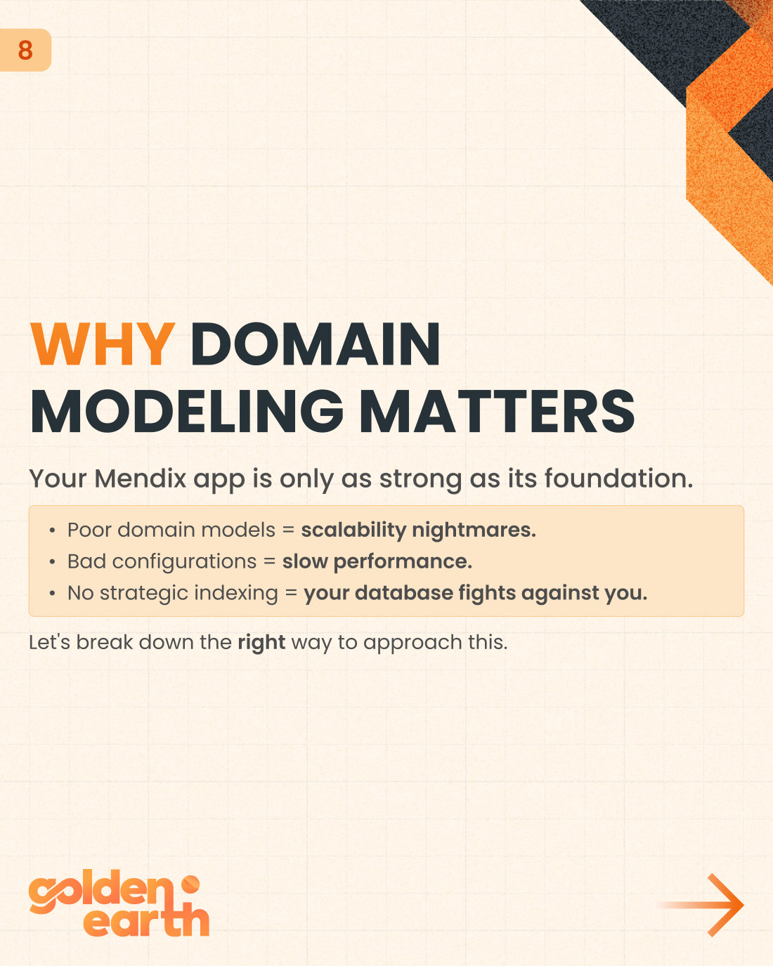 Enterprise Mendix Domain Modeling: Best Practices and Mistakes to Avoid - slide 8 of 11