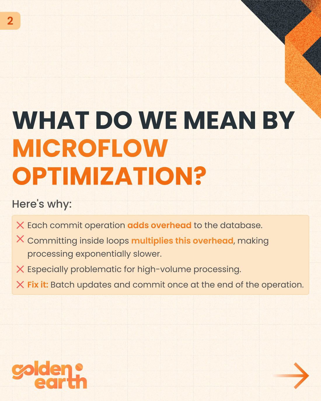 Microflow Optimization: Avoid These Anti-Patterns to Speed Up Your Mendix App - slide 2 of 11