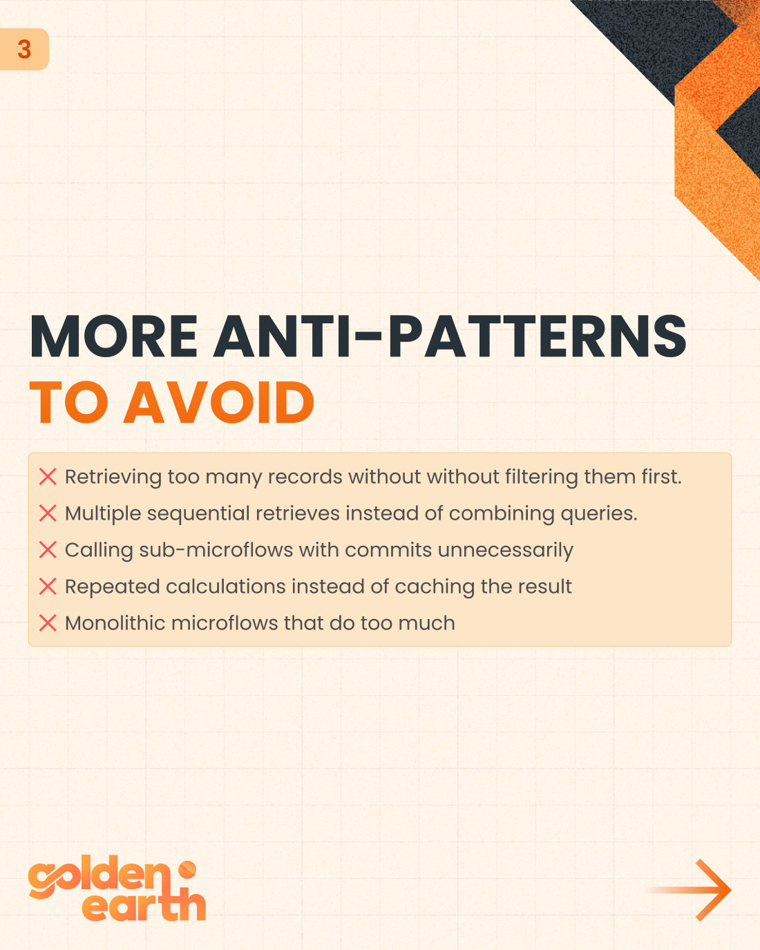 Microflow Optimization: Avoid These Anti-Patterns to Speed Up Your Mendix App - slide 3 of 11
