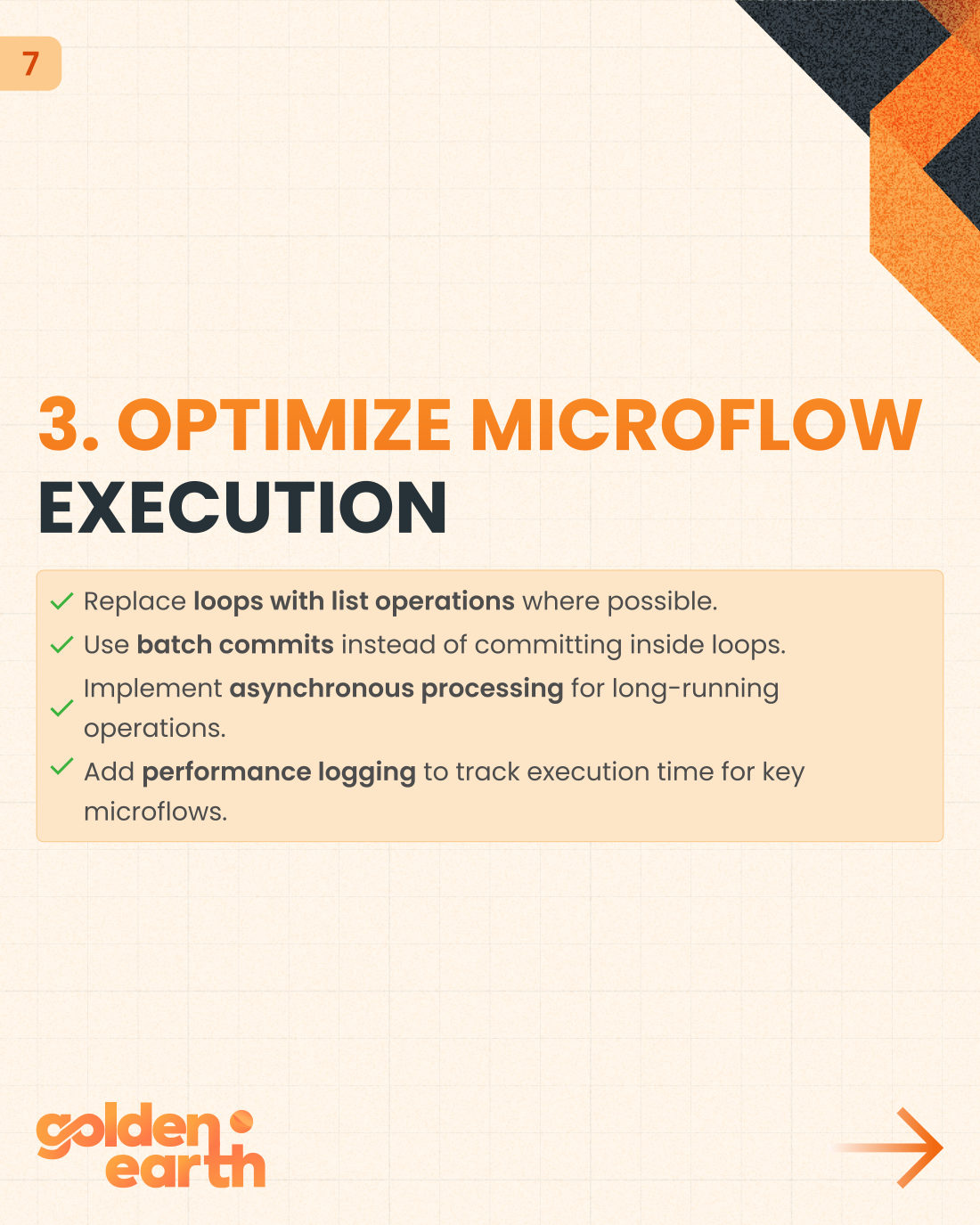 Microflow Optimization: Avoid These Anti-Patterns to Speed Up Your Mendix App - slide 7 of 11