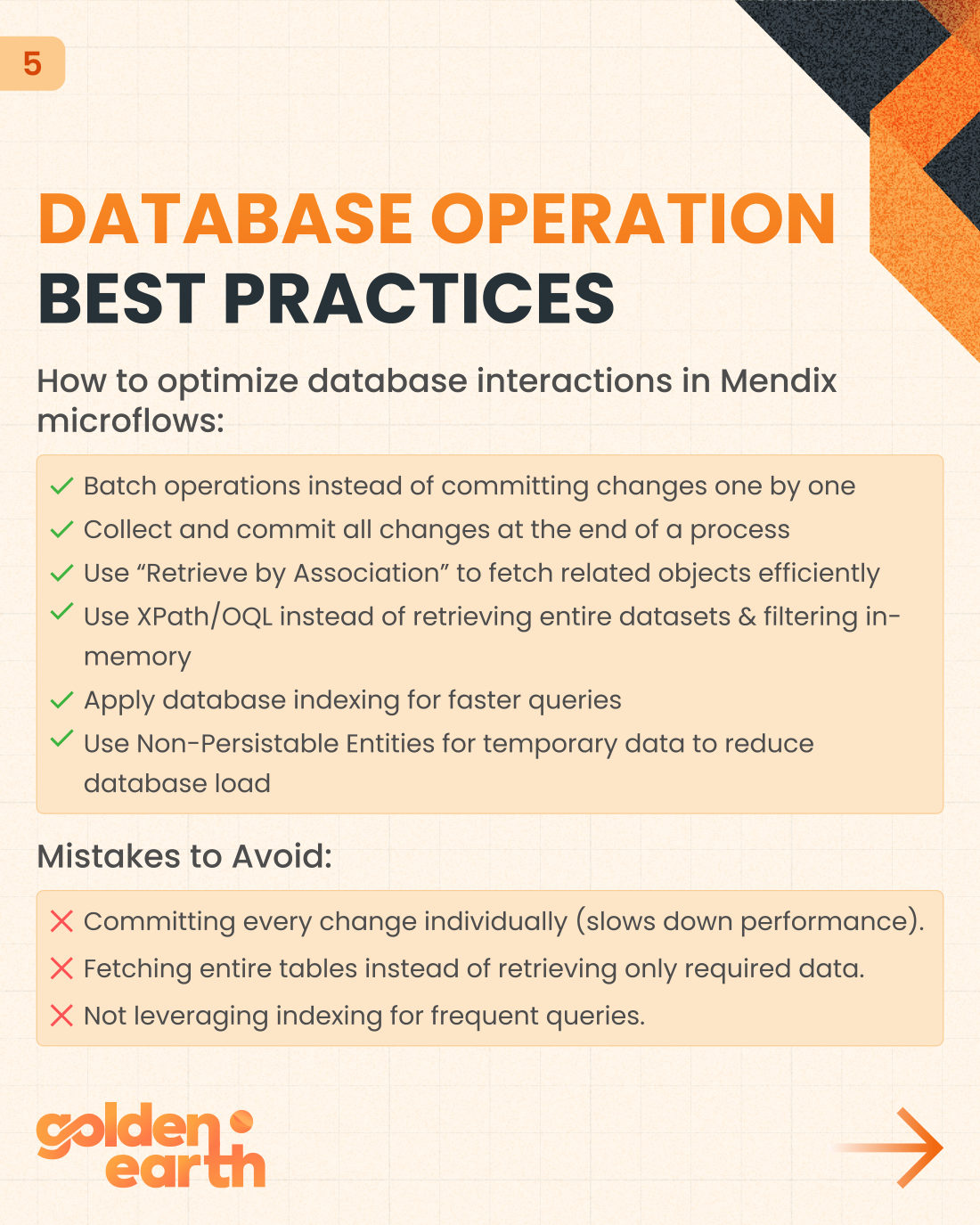 Mastering Microflow Optimization: Best Practices for a Faster Mendix App - slide 5 of 12